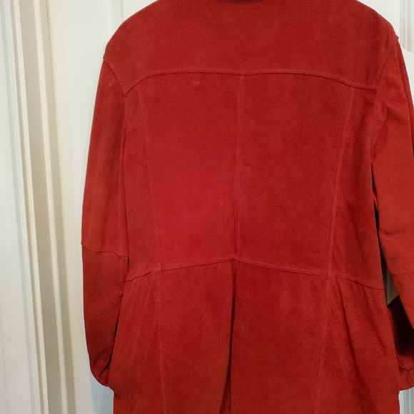 David Dart Vintage Reddish/Orange Suede Jacket - Picture 4 of 8
